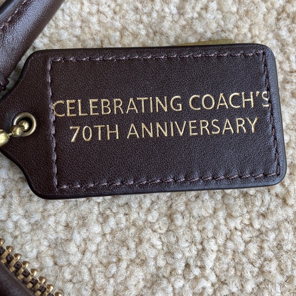 Coach Limited Edition Brown Quilted Nylon Bag w/ Purple Lining; w/ Dust Cover - Picture 9 of 10